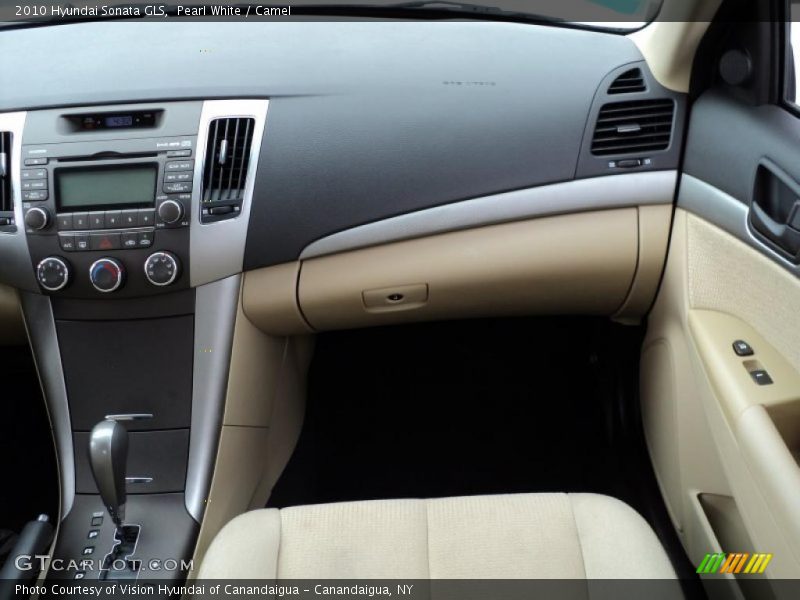 Pearl White / Camel 2010 Hyundai Sonata GLS