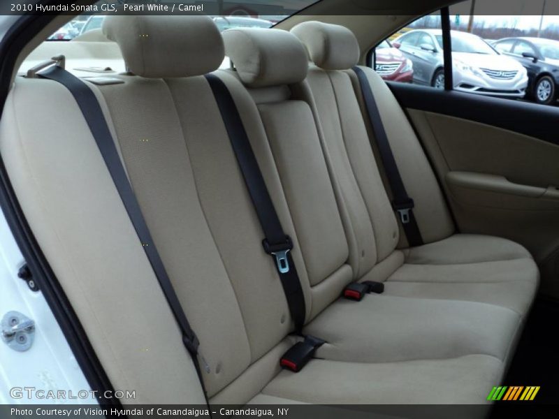 Pearl White / Camel 2010 Hyundai Sonata GLS