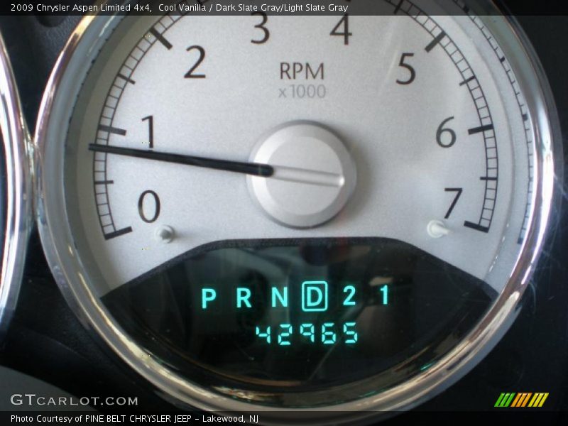 Cool Vanilla / Dark Slate Gray/Light Slate Gray 2009 Chrysler Aspen Limited 4x4