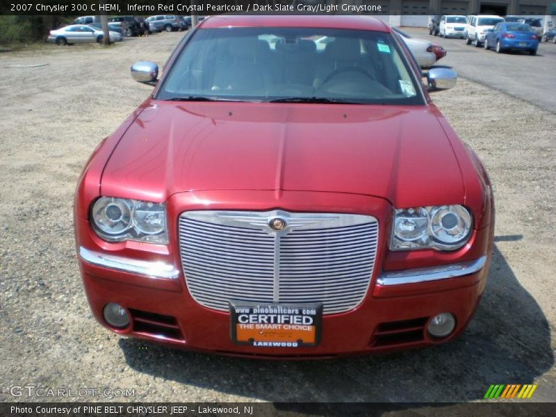 Inferno Red Crystal Pearlcoat / Dark Slate Gray/Light Graystone 2007 Chrysler 300 C HEMI