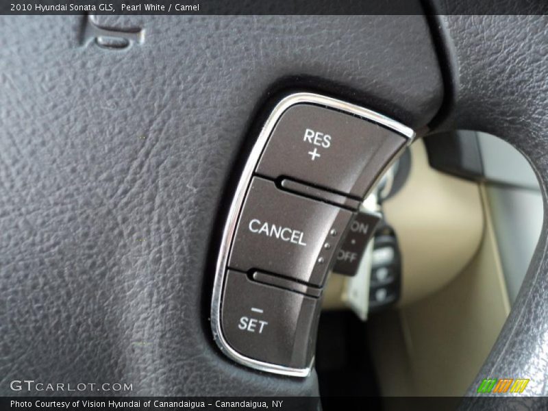Pearl White / Camel 2010 Hyundai Sonata GLS