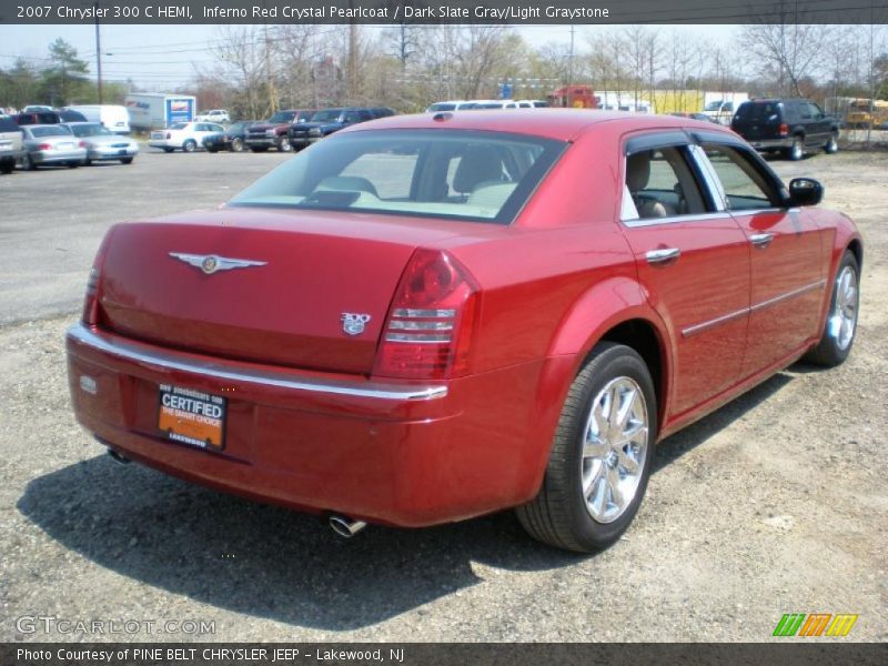 Inferno Red Crystal Pearlcoat / Dark Slate Gray/Light Graystone 2007 Chrysler 300 C HEMI