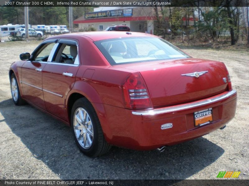 Inferno Red Crystal Pearlcoat / Dark Slate Gray/Light Graystone 2007 Chrysler 300 C HEMI
