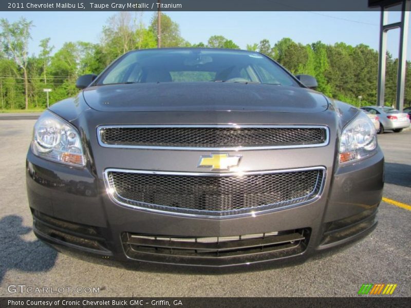 Taupe Gray Metallic / Titanium 2011 Chevrolet Malibu LS