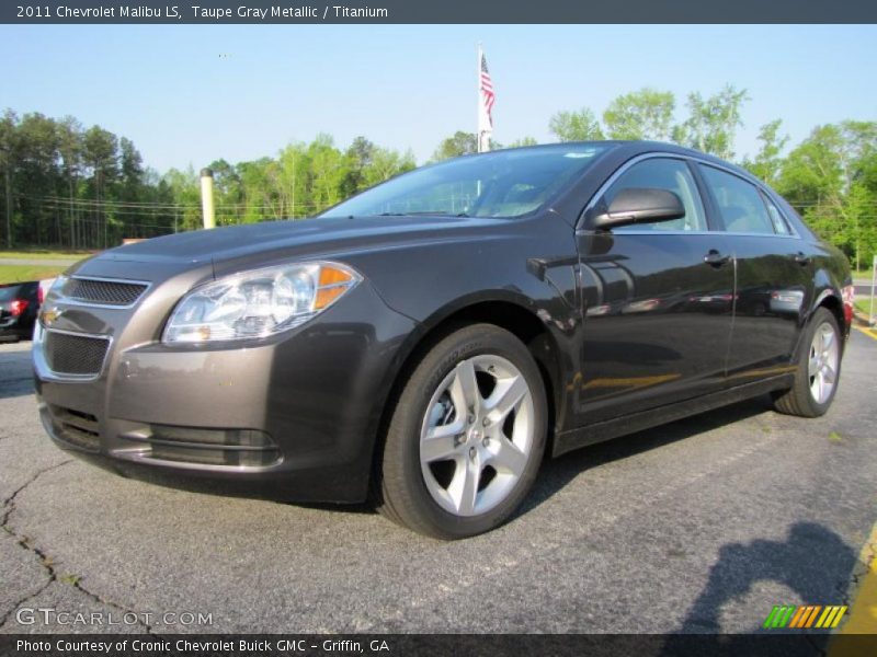 Taupe Gray Metallic / Titanium 2011 Chevrolet Malibu LS