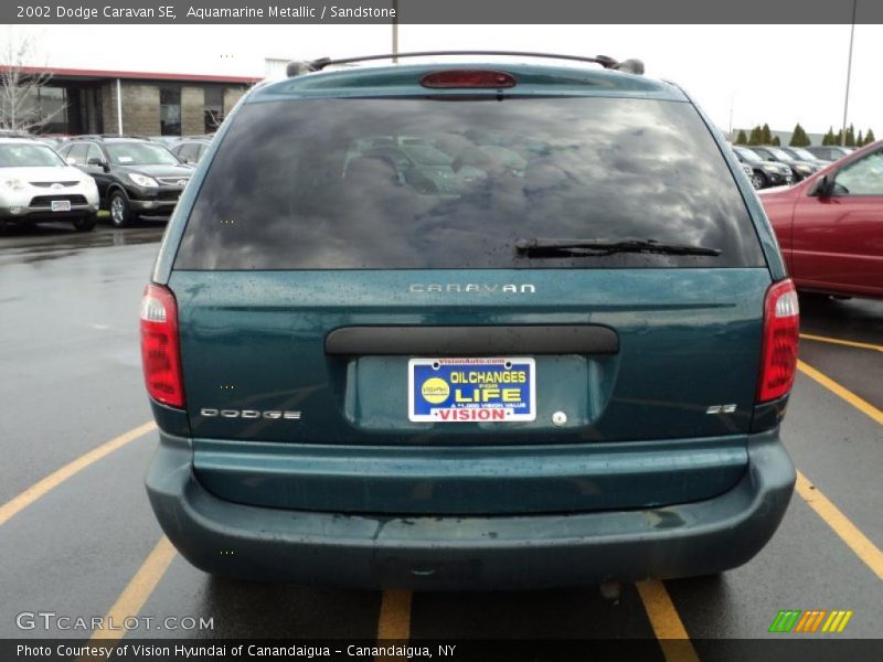 Aquamarine Metallic / Sandstone 2002 Dodge Caravan SE