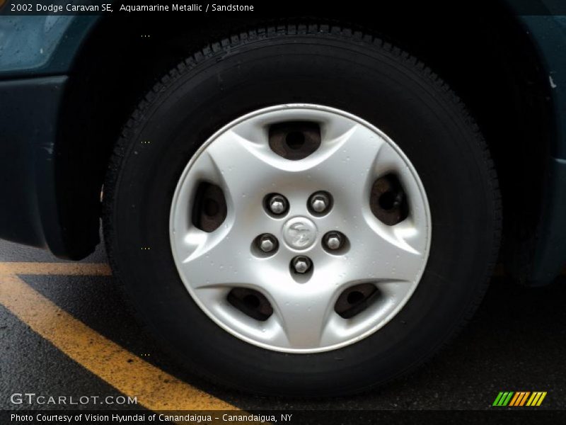 Aquamarine Metallic / Sandstone 2002 Dodge Caravan SE