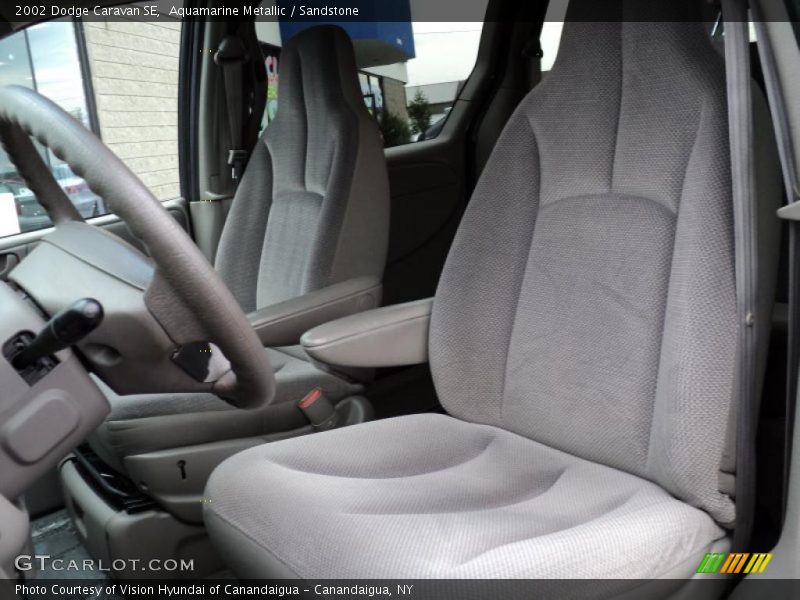 Aquamarine Metallic / Sandstone 2002 Dodge Caravan SE