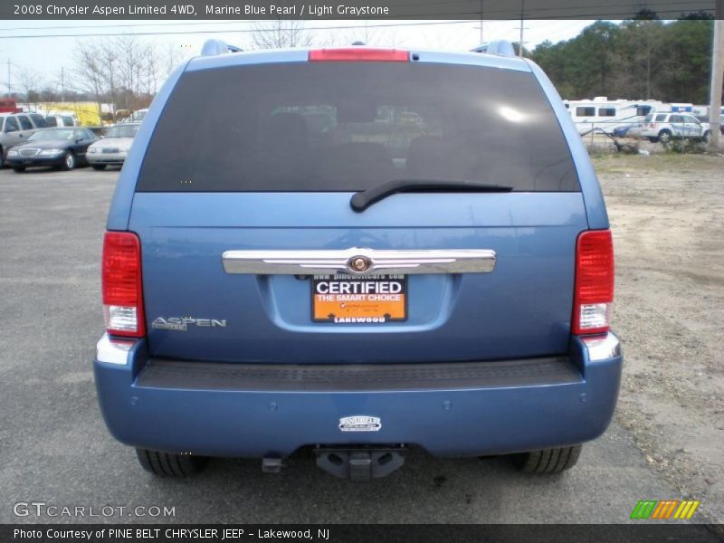 Marine Blue Pearl / Light Graystone 2008 Chrysler Aspen Limited 4WD