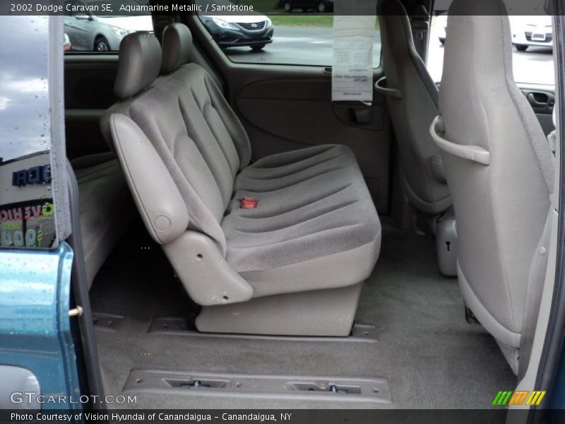 Aquamarine Metallic / Sandstone 2002 Dodge Caravan SE