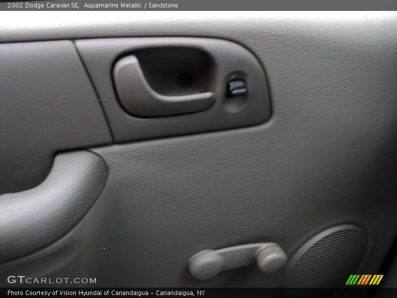 Aquamarine Metallic / Sandstone 2002 Dodge Caravan SE