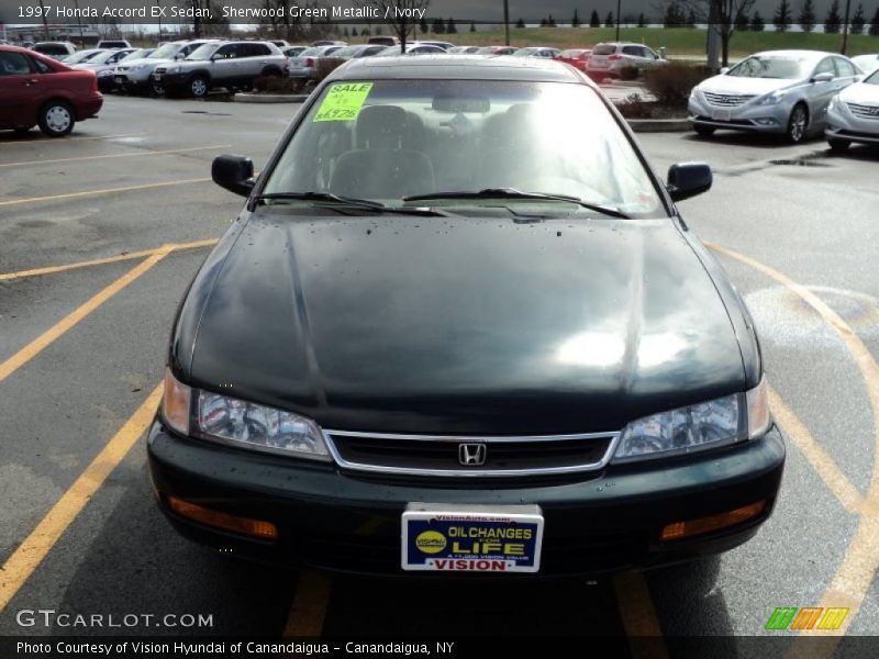 Sherwood Green Metallic / Ivory 1997 Honda Accord EX Sedan