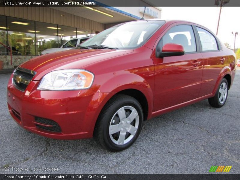 Sport Red / Neutral 2011 Chevrolet Aveo LT Sedan