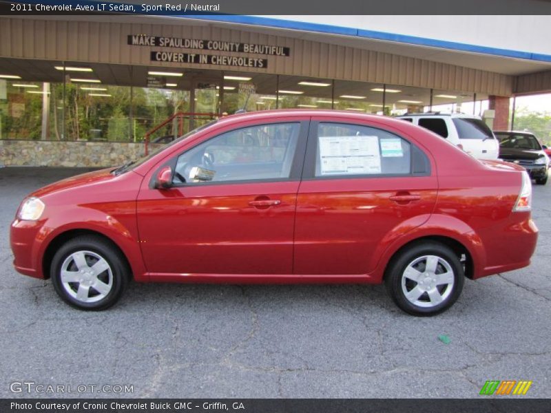 Sport Red / Neutral 2011 Chevrolet Aveo LT Sedan