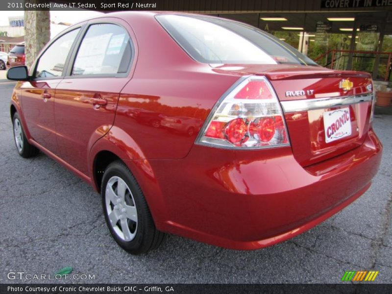 Sport Red / Neutral 2011 Chevrolet Aveo LT Sedan