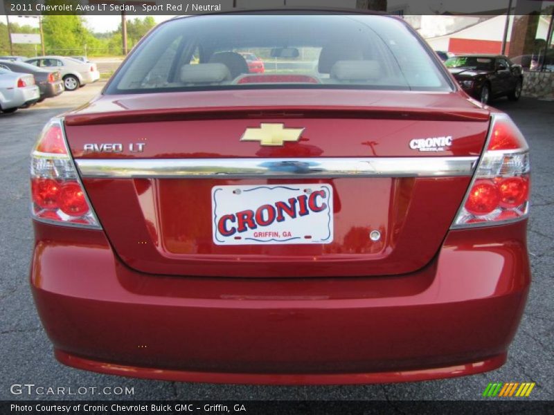 Sport Red / Neutral 2011 Chevrolet Aveo LT Sedan