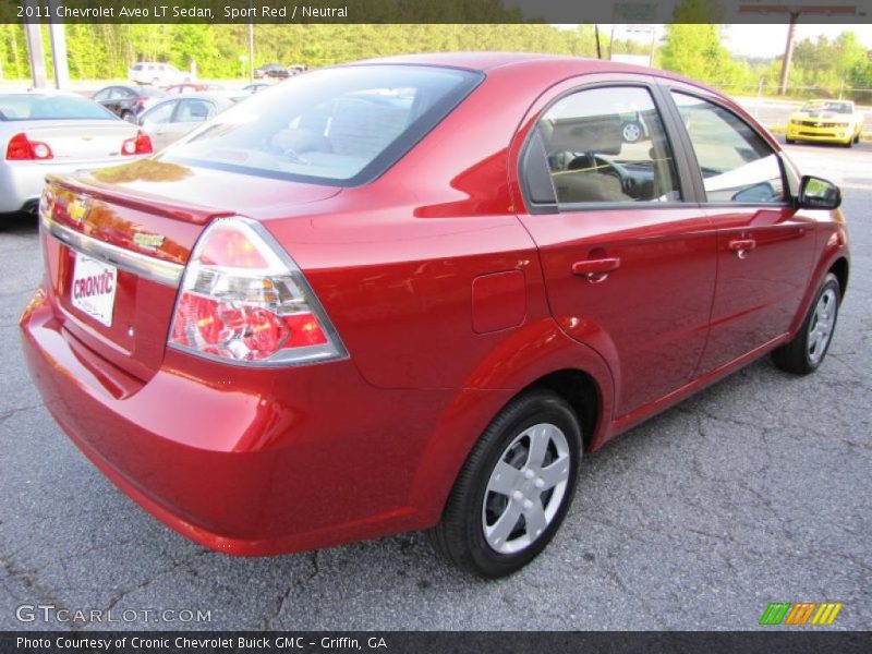 Sport Red / Neutral 2011 Chevrolet Aveo LT Sedan