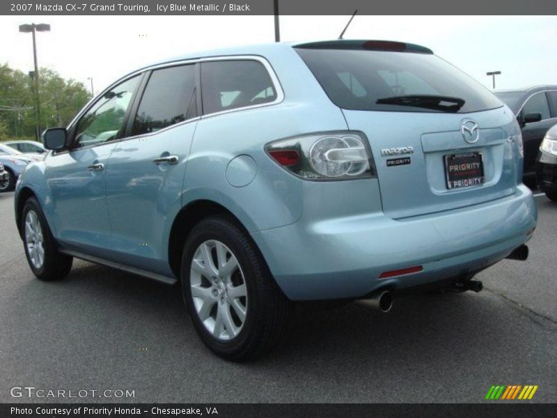 Icy Blue Metallic / Black 2007 Mazda CX-7 Grand Touring
