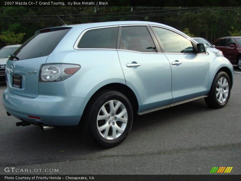 Icy Blue Metallic / Black 2007 Mazda CX-7 Grand Touring