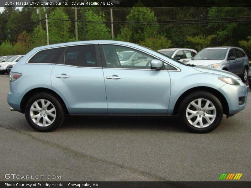 Icy Blue Metallic / Black 2007 Mazda CX-7 Grand Touring