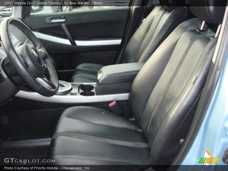 Icy Blue Metallic / Black 2007 Mazda CX-7 Grand Touring