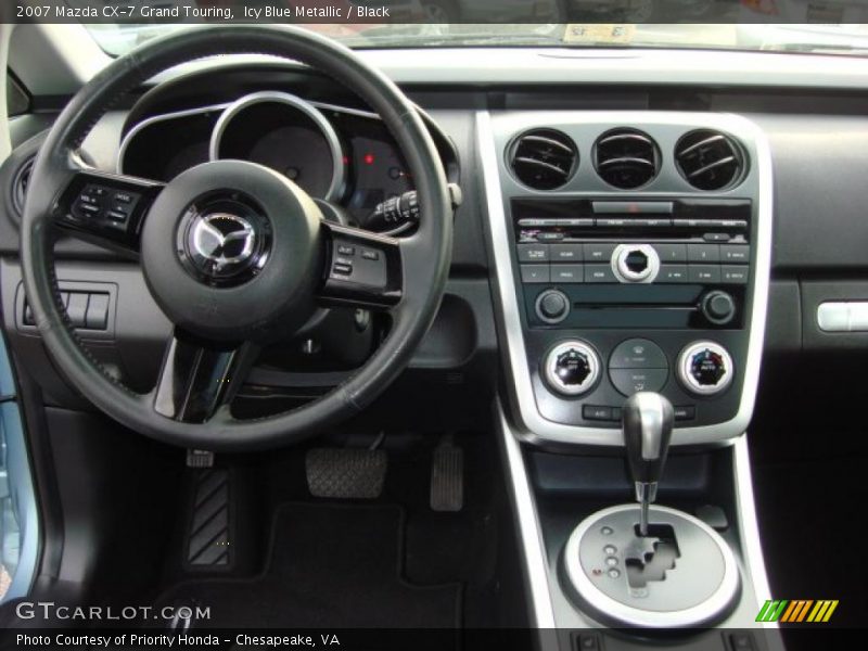 Icy Blue Metallic / Black 2007 Mazda CX-7 Grand Touring