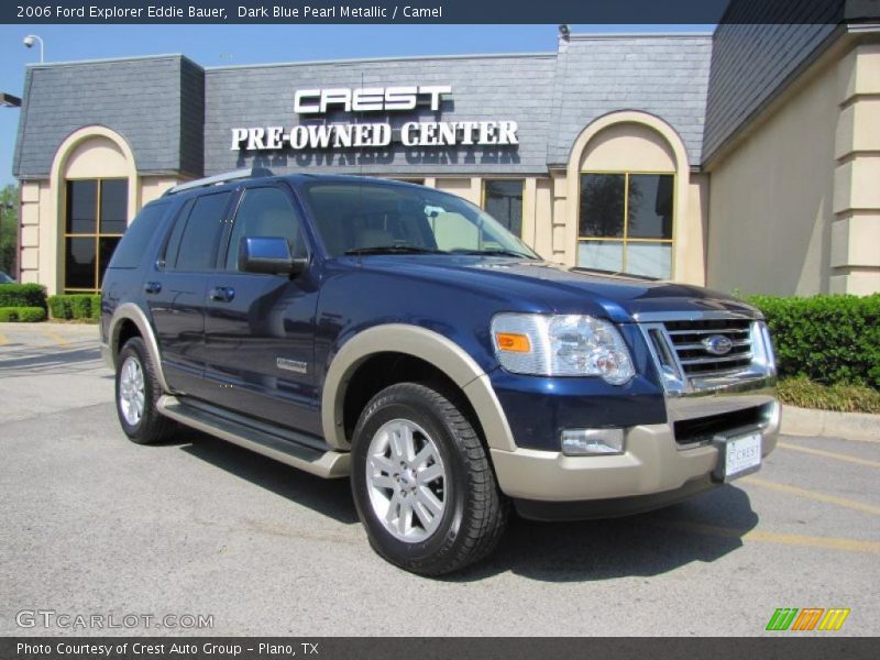 Dark Blue Pearl Metallic / Camel 2006 Ford Explorer Eddie Bauer