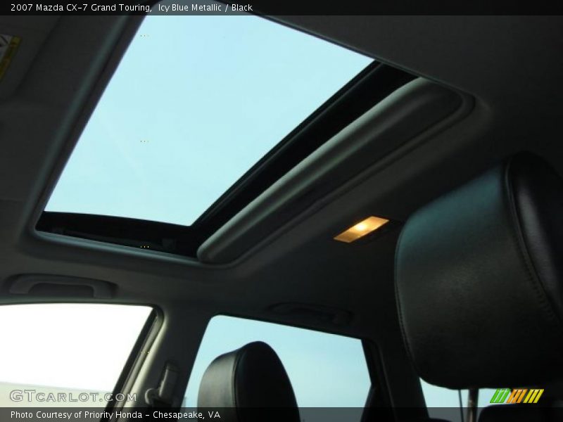Icy Blue Metallic / Black 2007 Mazda CX-7 Grand Touring