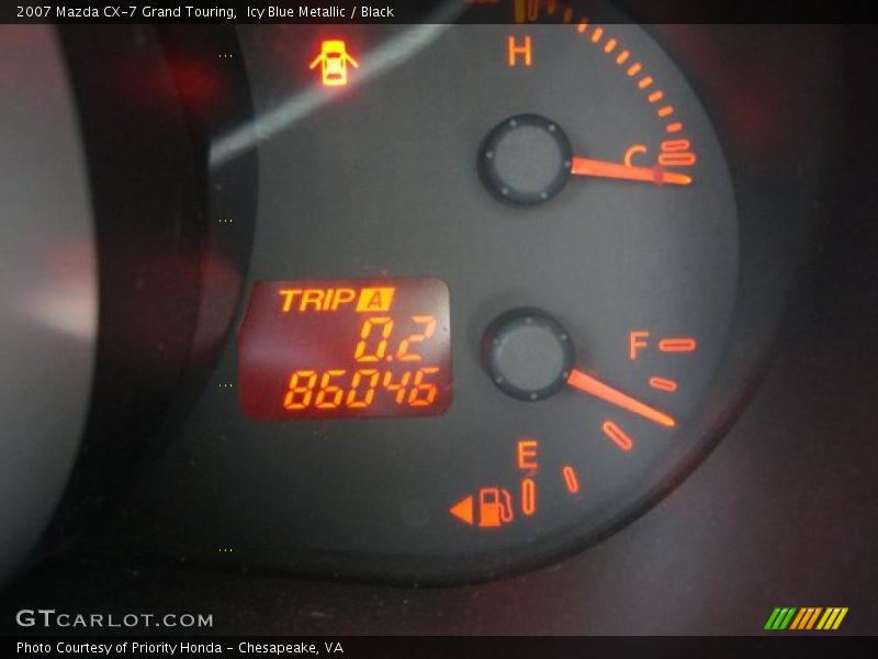 Icy Blue Metallic / Black 2007 Mazda CX-7 Grand Touring