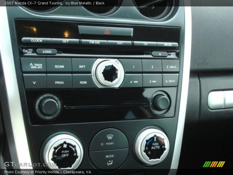 Icy Blue Metallic / Black 2007 Mazda CX-7 Grand Touring
