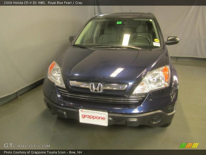 Royal Blue Pearl / Gray 2009 Honda CR-V EX 4WD
