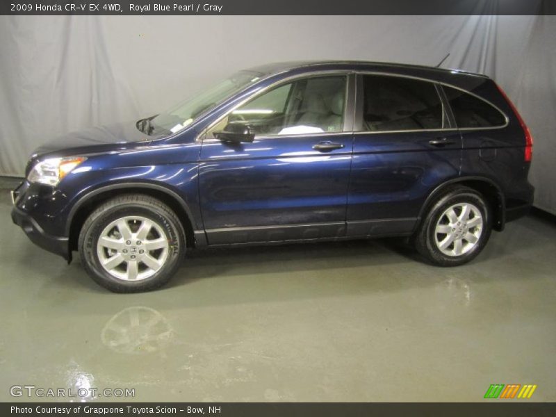 Royal Blue Pearl / Gray 2009 Honda CR-V EX 4WD