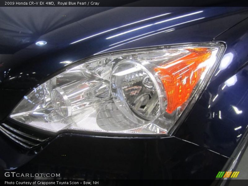 Royal Blue Pearl / Gray 2009 Honda CR-V EX 4WD