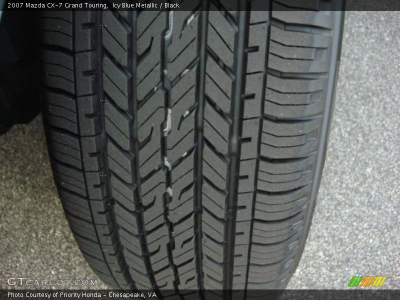 Icy Blue Metallic / Black 2007 Mazda CX-7 Grand Touring