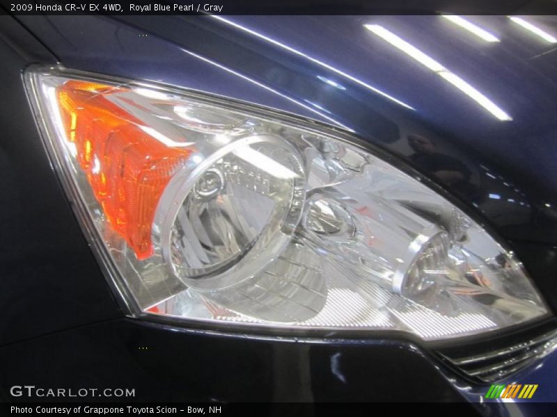 Royal Blue Pearl / Gray 2009 Honda CR-V EX 4WD