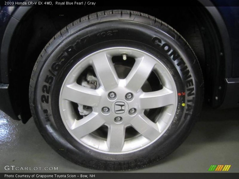 Royal Blue Pearl / Gray 2009 Honda CR-V EX 4WD