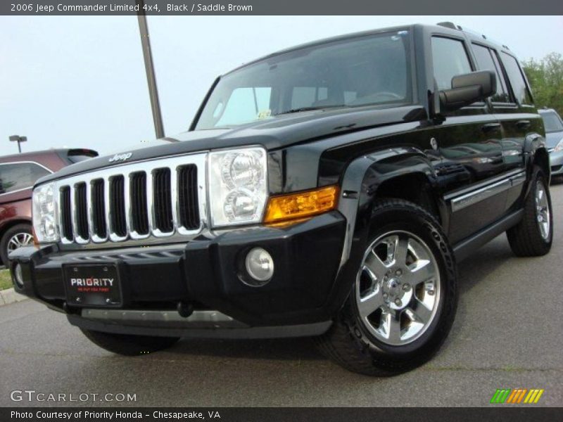 Black / Saddle Brown 2006 Jeep Commander Limited 4x4