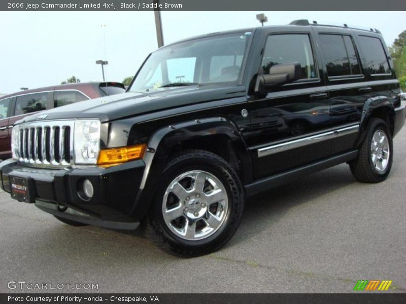 Black / Saddle Brown 2006 Jeep Commander Limited 4x4