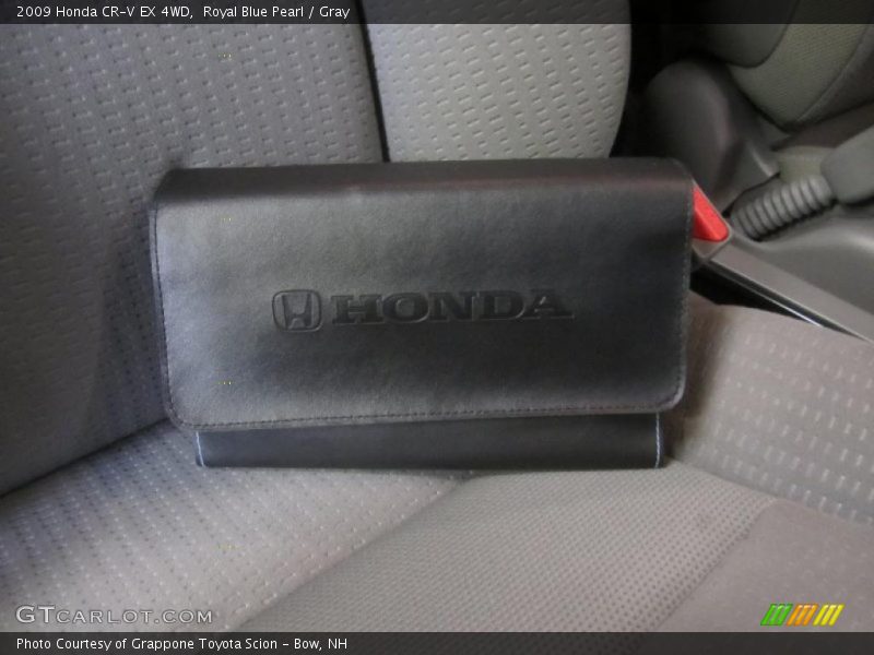 Royal Blue Pearl / Gray 2009 Honda CR-V EX 4WD