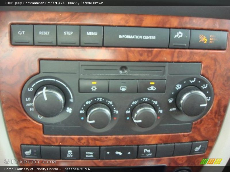 Black / Saddle Brown 2006 Jeep Commander Limited 4x4
