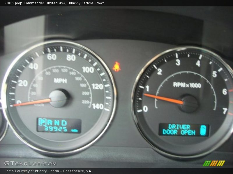 Black / Saddle Brown 2006 Jeep Commander Limited 4x4