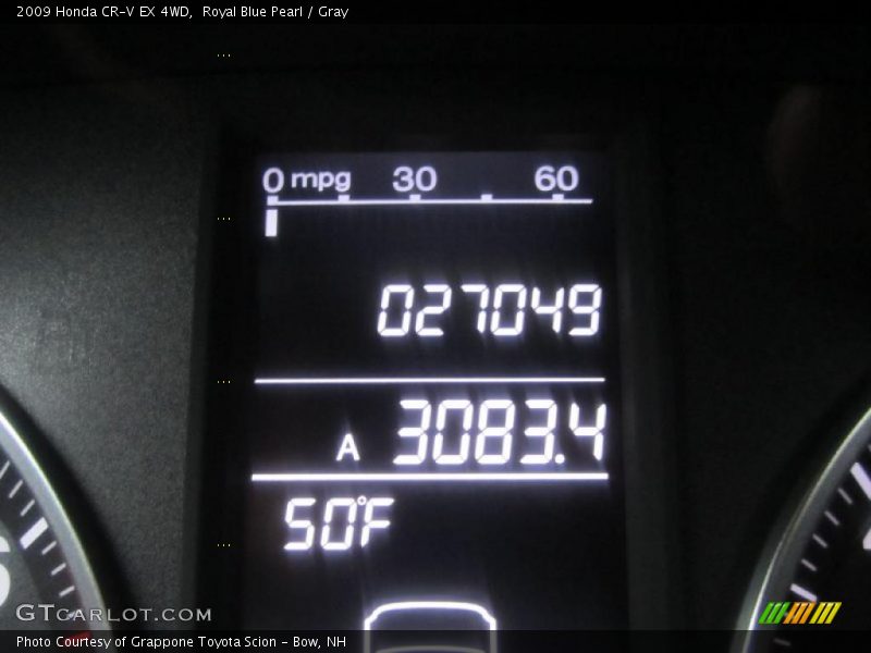 Royal Blue Pearl / Gray 2009 Honda CR-V EX 4WD