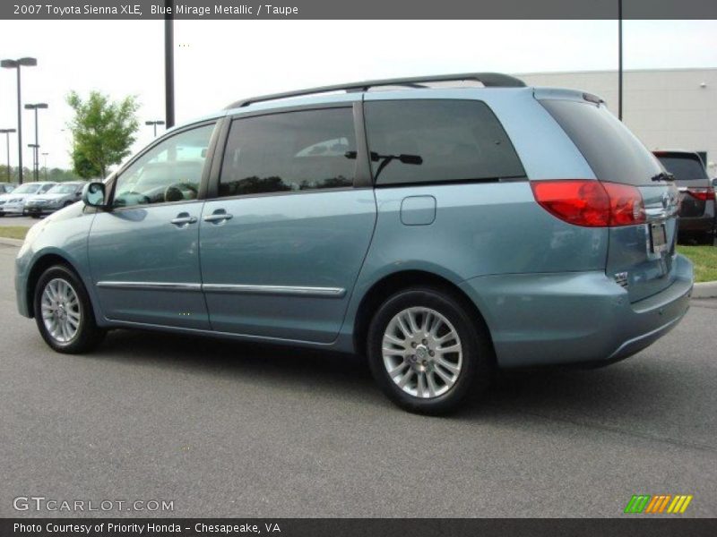 Blue Mirage Metallic / Taupe 2007 Toyota Sienna XLE
