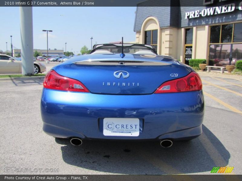 Athens Blue / Stone 2010 Infiniti G 37 Convertible