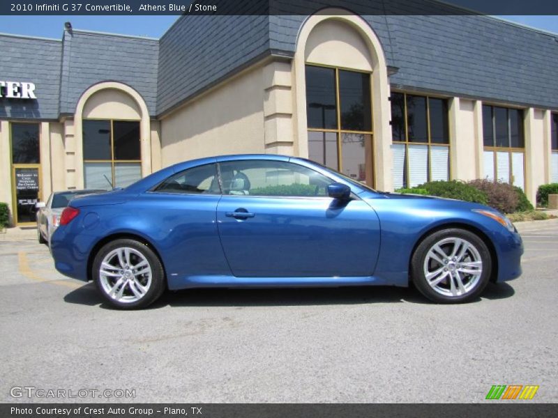 Athens Blue / Stone 2010 Infiniti G 37 Convertible