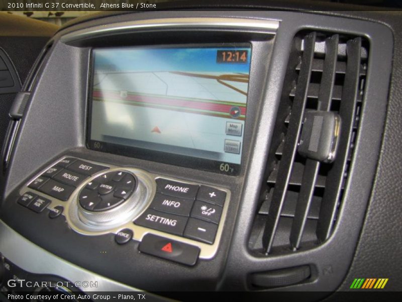 Athens Blue / Stone 2010 Infiniti G 37 Convertible