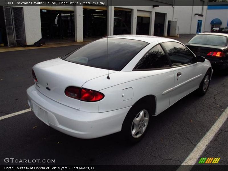 Bright White / Medium Gray 2001 Chevrolet Cavalier Coupe