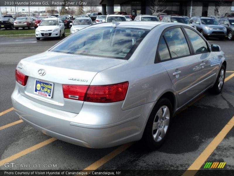 Radiant Silver / Gray 2010 Hyundai Sonata GLS