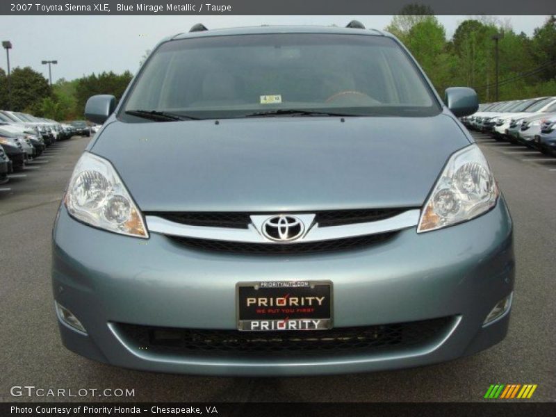 Blue Mirage Metallic / Taupe 2007 Toyota Sienna XLE