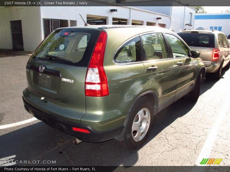 Green Tea Metallic / Ivory 2007 Honda CR-V LX